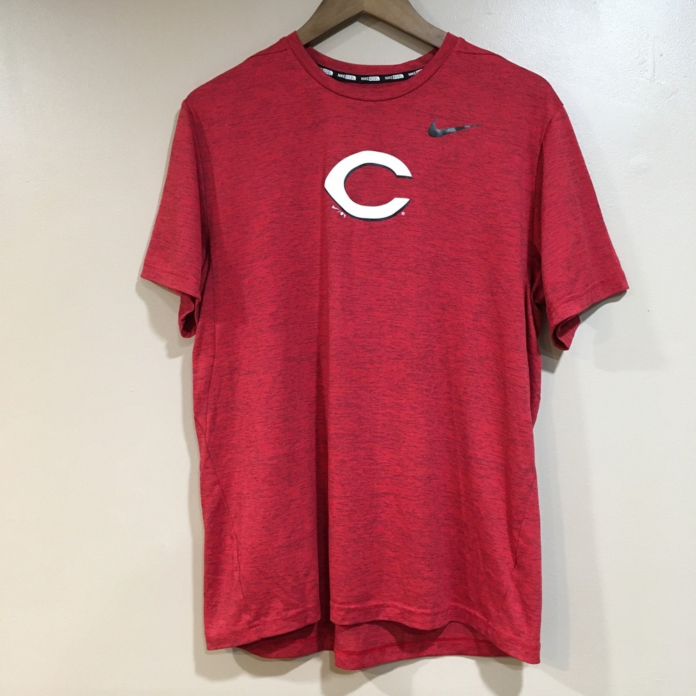 Nike Baseball Cincinnati Reds‎ MLB Performance T-Shirt Mens L Red Athletic Logo